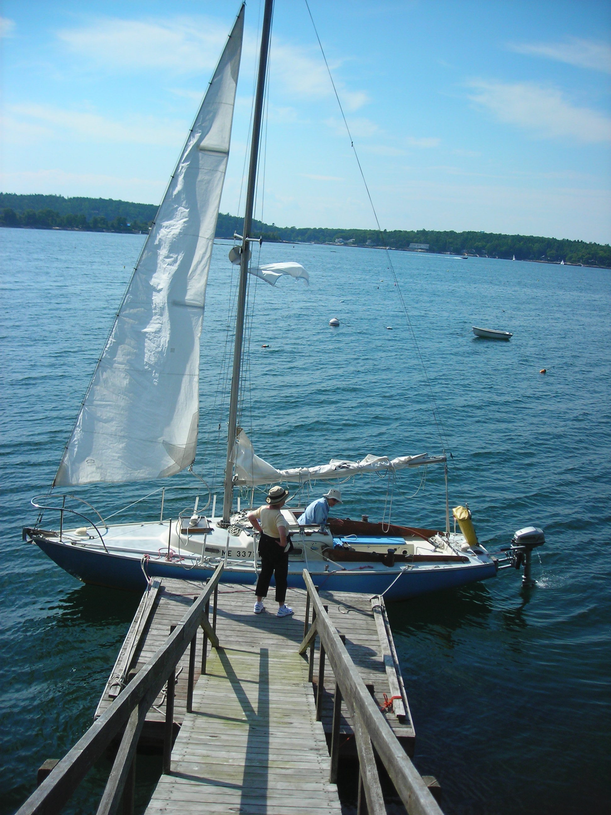A photo of Christian Twaddle on a boat
