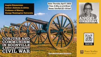 Zimmerman Lecture slide with Civil War cannons featured